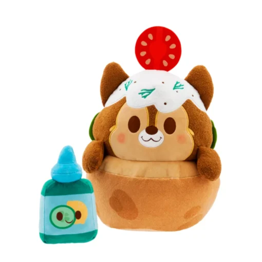 Disney Store Chip Falafel Pita Pocket Disney Munchlings Street Food Fusion Medium Soft Toy