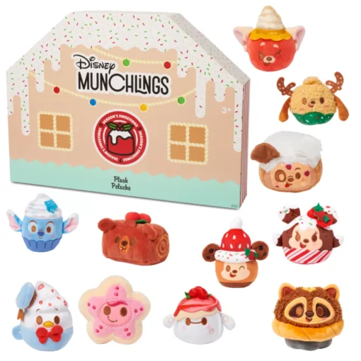 Disney Munchlings Micro Soft Toys Season's Sweetings 12-Day Advent Calendar