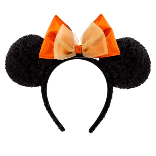 Minnie Mouse Orange Ears Headband For Adults
