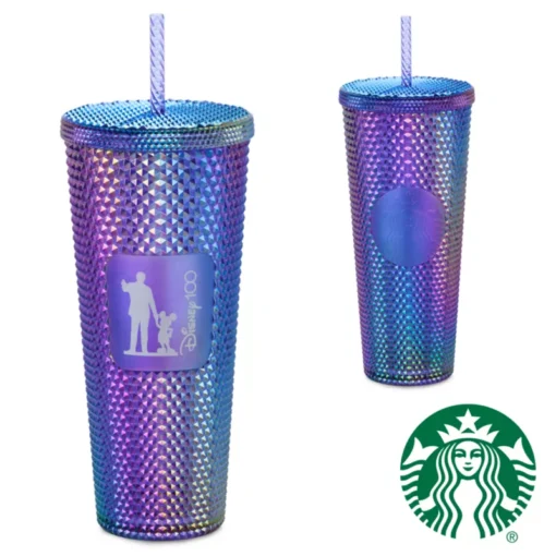 Walt Disney And Mickey Mouse 'Partners' Disney100 Geometric Starbucks Tumbler With Straw