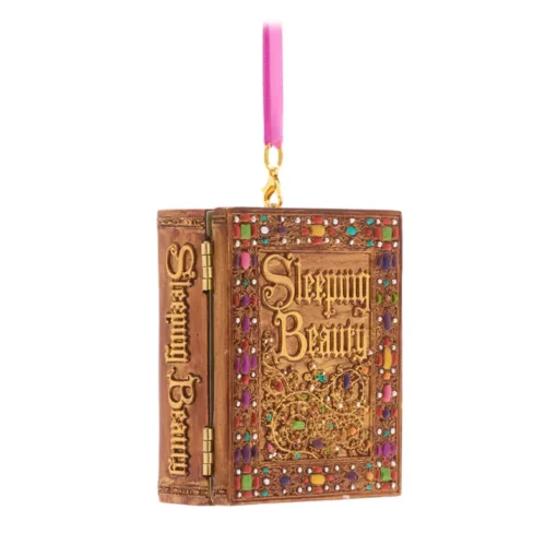 Sleeping Beauty Storybook Musical Living Magic Sketchbook Ornament