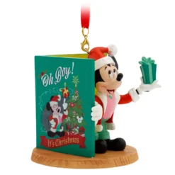 Mickey Mouse Festive Book Ornament