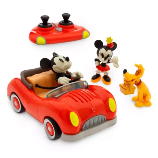 Disney Store Mickey And Minnie's Runaway Railway Remote Control Roadster Set