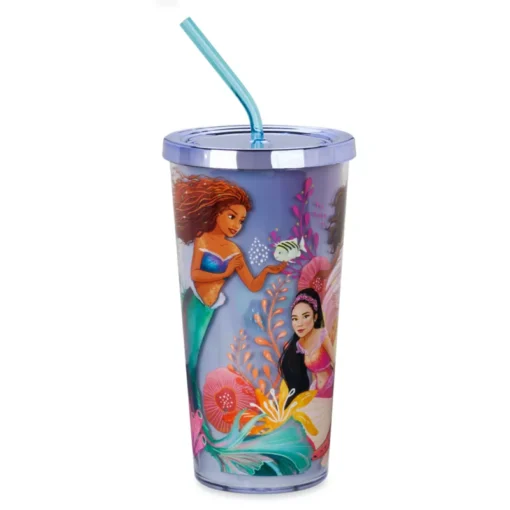 Disney Store The Little Mermaid Tumbler With Straw, Live Action Film