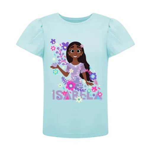 Isabela Puff Sleeve Customisable T-Shirt For Kids, Encanto