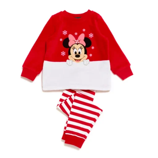 Minnie Mouse Festive Fluffy Pyjamas For Kids
